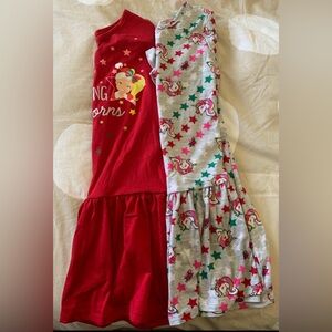 Nickelodeon Jojo Siwa unicorn fit & flare knee length dress red gray girls 6-6X